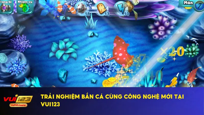 Trò chơi bắn cá tại Vui123 tương thích cả mobile và PC
