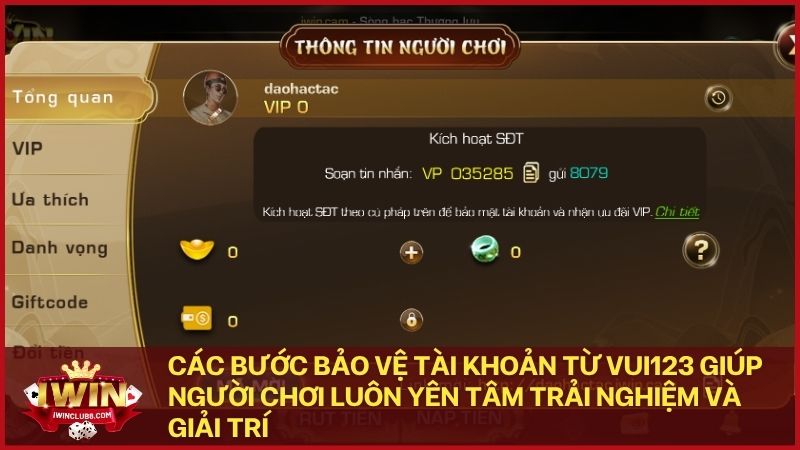 Tuân thủ các nguyên tắc bảo mật từ VUI123 là cách tốt nhất để bạn tận hưởng trò chơi