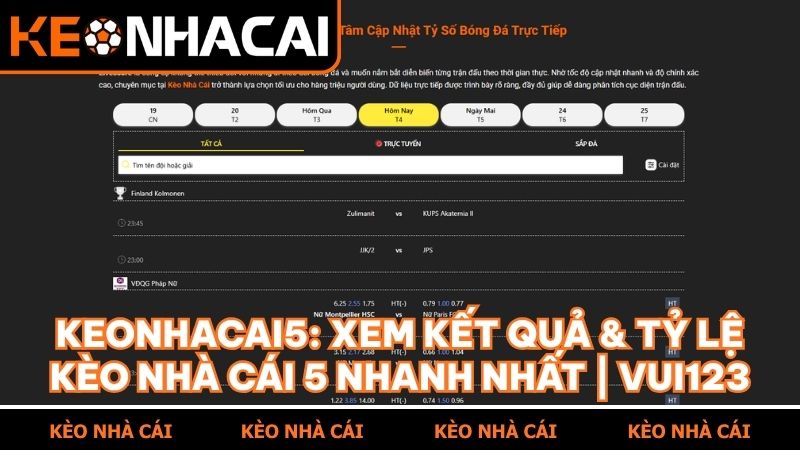 huong dan xem ket qua bong da keonhacai5