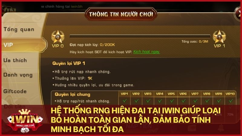 Công nghệ RNG hiện đại tại Iwin loại bỏ hoàn toàn sự can thiệp từ bên thứ ba vào kết quả